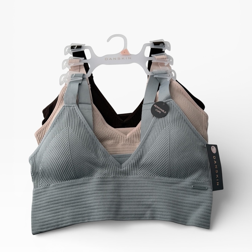 NWT Danskin Women's Bralette Set Light Support Coquette Feminineβ Cottagecore